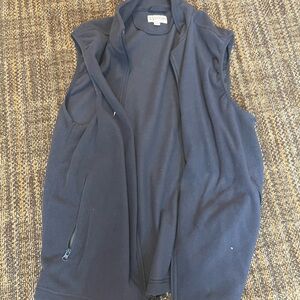 Navy Blue Fleece Vest